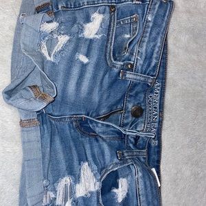 American eagle ripped denim shorts